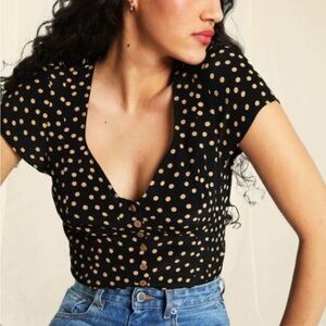 Rouje Polka Dot Women's Top Size 44